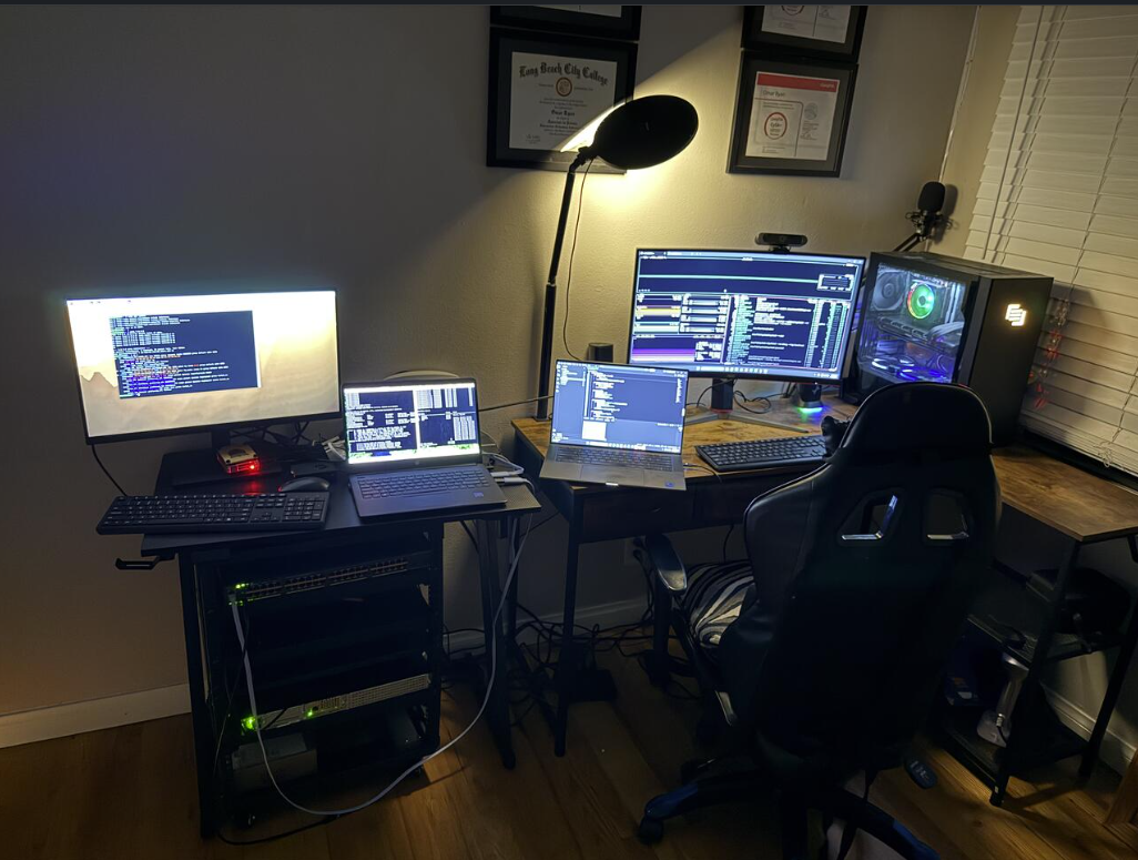 Home lab workstation setup