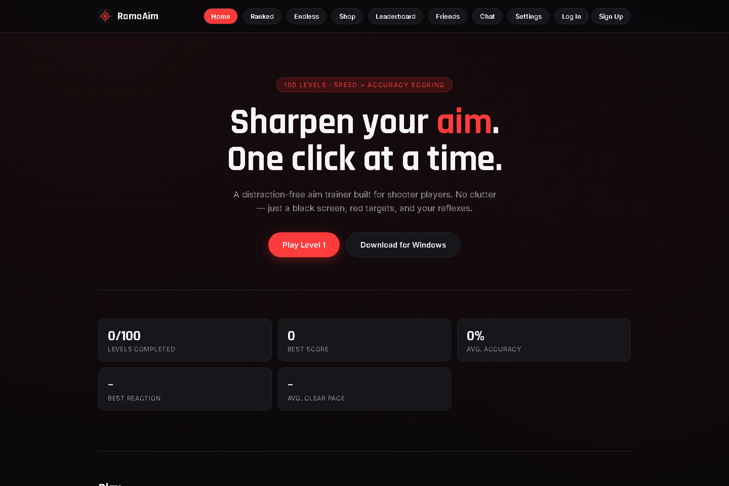 RamoAim landing page